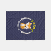 キツネのリースシェブロンはフリースブランケットをからかいます フリースブランケット (正面(横))