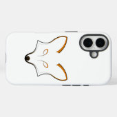 キツネのロゴ iPhone 16ケース Case-Mate iPhoneケース (裏面 (横))