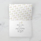 キツネの冬の雪の写真クリスマスカード シーズンカード (内部)