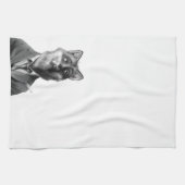 キツネの台所タオル(前部) キッチンタオル (横)