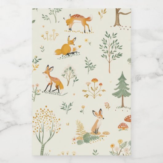 「キツネの壺」 フードラベル (シングルラベル)