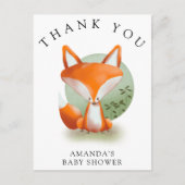 キツネの子 - ありがとう ポストカード (正面)