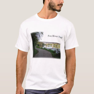 キツネの川の道のTシャツ Tシャツ