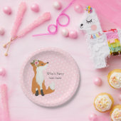 キツネの森とかわいい ペーパープレート (パーティー)