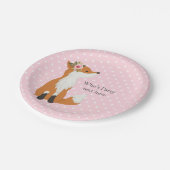 キツネの森とかわいい ペーパープレート (アングル)