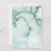 キツネの森のウィンターワンダーランドベイビーシャワー 招待状 (裏面)