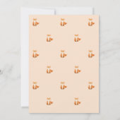 キツネの森のベイビーシャワー招待状 招待状 (裏面)