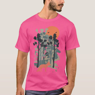 キツネの森 – 自然屋外ハイキング旅行A Tシャツ