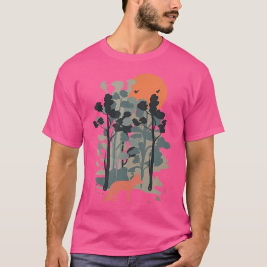 キツネの森 – 自然屋外ハイキング旅行A Tシャツ (正面)