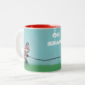 キツネの災難の採取 ツートーンマグカップ (正面左)