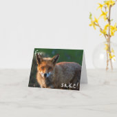 キツネの為のため。 それは再度あなたの誕生日ですか。 カード (黄色い花)