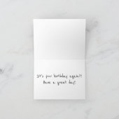 キツネの為のため。 それは再度あなたの誕生日ですか。 カード (内部)