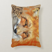 キツネの為のデザインのため アクセントクッション (正面(垂直))