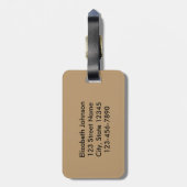 キツネの為のデザインのため ラゲッジタグ (裏面縦)