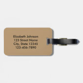 キツネの為のデザインのため ラゲッジタグ (裏面横)