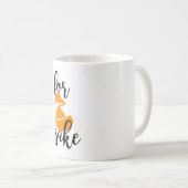 キツネの為-白のため11のozのクラシックのマグ コーヒーマグカップ (正面右)