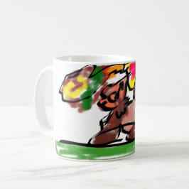 キツネの秋のラテの喜び コーヒーマグカップ