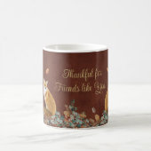 キツネの秋は仲間に感謝 コーヒーマグカップ (中央)