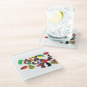 キツネの秋 ガラスコースター (アングル)