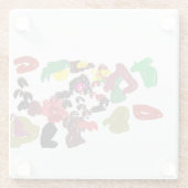 キツネの秋 ガラスコースター (裏面)