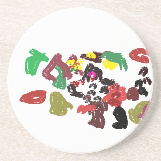 キツネの秋 コースター (正面)