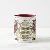 キツネの紋章付き外衣(2味方される) マグカップ (中央)