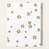 キツネの美しいデコカラフルレッドヘッドアニマルアート プランナー手帳 (裏面)