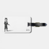 キツネの荷物のラベル ラゲッジタグ (裏面横)