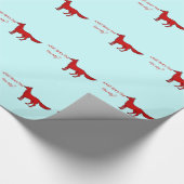 キツネの説明ラッピング紙 ラッピングペーパー (角)