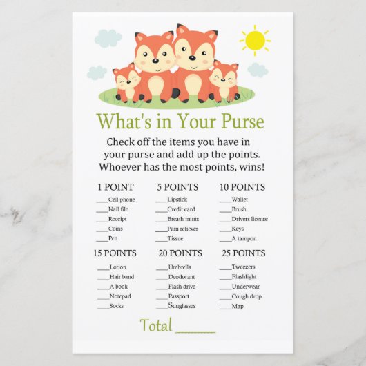 キツネの財布の中身ゲーム (正面)