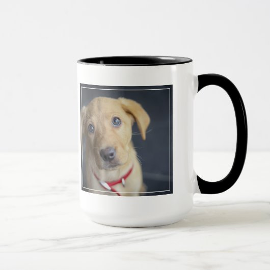 キツネの赤いラブラドールの子犬 マグカップ (右)
