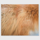 キツネの赤い毛質 ラッピングペーパー (フラット)