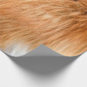 キツネの赤い毛質 ラッピングペーパー (角)