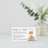 キツネの赤ちゃんシャワーが本を持って来る エンクロージャーカード (スタンド正面)