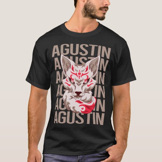 キツネの頭 - アグスティン名義 Tシャツ (正面)