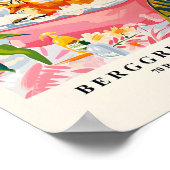 キツネはおもしろいバスタブのポスター、ミッドセンチュリー・ウォールアート。 ポスター (角)