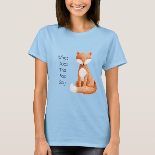 キツネはなんて言うの? Tシャツ (正面)