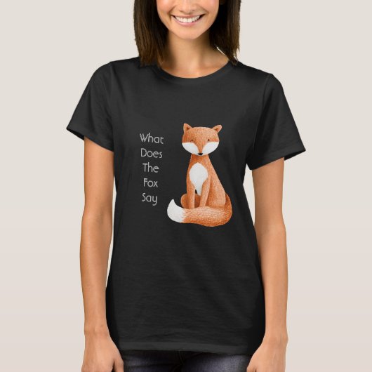 キツネはなんて言うの? Tシャツ (正面)