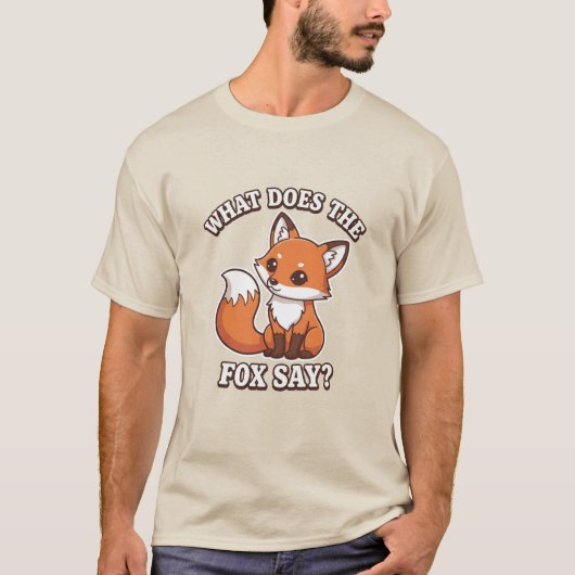 キツネはなんて言っているの? Tシャツ (正面)
