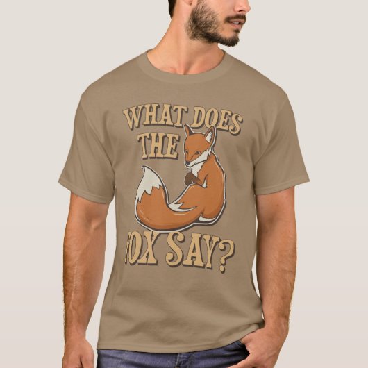 キツネはなんて言っているの? Tシャツ (正面)