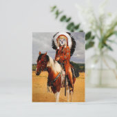 キツネはインディアンの酋長です ポストカード (スタンド正面)