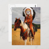 キツネはインディアンの酋長です ポストカード (正面/裏面)