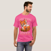 キツネはキツネを愛する女の子 Tシャツ (正面フル)