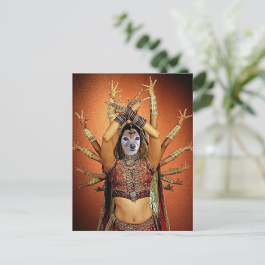 キツネはヒンディー人のダンサー ポストカード (スタンド正面)