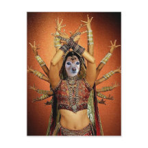 キツネはヒンディー人のダンサー