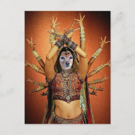 キツネはヒンディー人のダンサー ポストカード