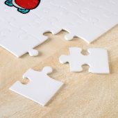 キツネはローラースケート付きスケーター ジグソーパズル (側面)