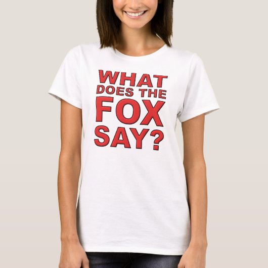 キツネは何と言う?Tシャツ Tシャツ (正面)