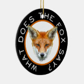 キツネは何を言いますか。 オーナメント (右)