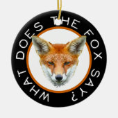 キツネは何を言いますか。 オーナメント (正面)